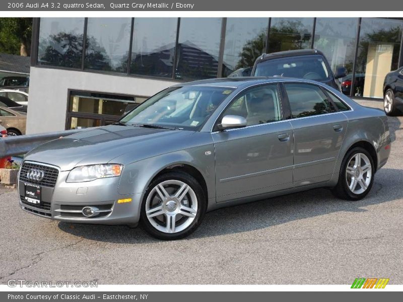 Quartz Gray Metallic / Ebony 2006 Audi A4 3.2 quattro Sedan