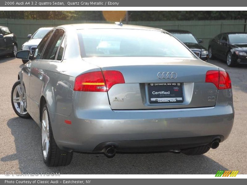 Quartz Gray Metallic / Ebony 2006 Audi A4 3.2 quattro Sedan