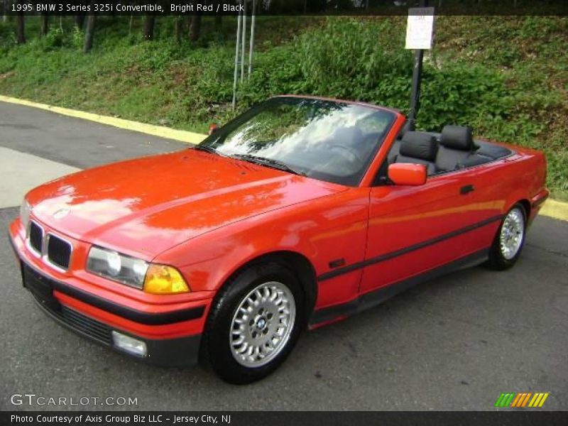Bright Red / Black 1995 BMW 3 Series 325i Convertible