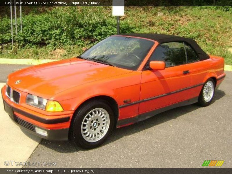 Bright Red / Black 1995 BMW 3 Series 325i Convertible