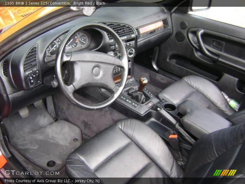 Bright Red / Black 1995 BMW 3 Series 325i Convertible