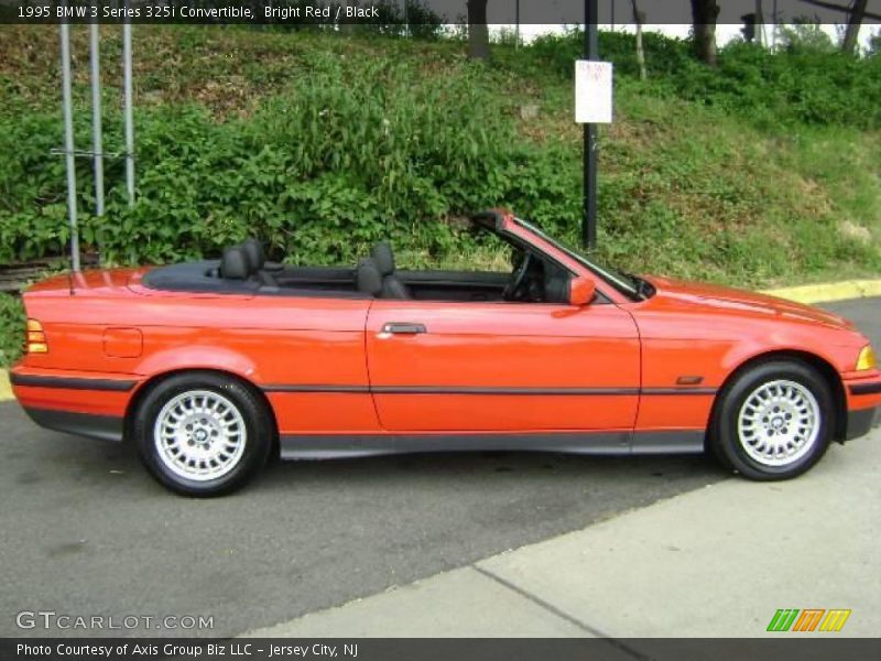 Bright Red / Black 1995 BMW 3 Series 325i Convertible