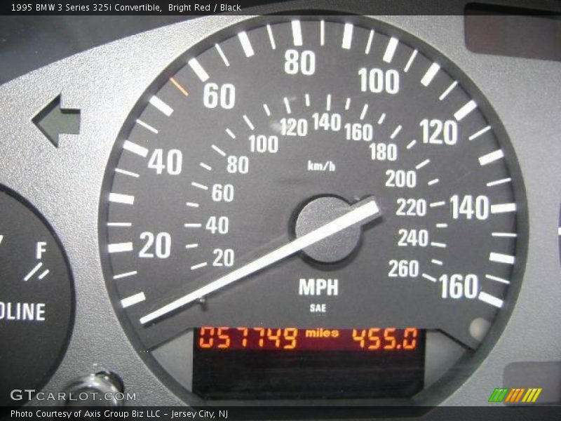 Bright Red / Black 1995 BMW 3 Series 325i Convertible