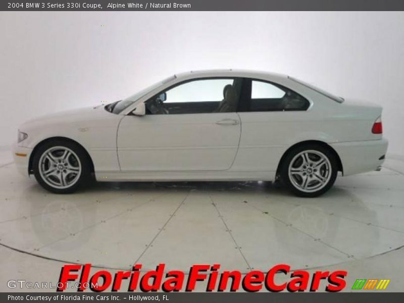 Alpine White / Natural Brown 2004 BMW 3 Series 330i Coupe