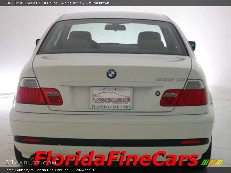 Alpine White / Natural Brown 2004 BMW 3 Series 330i Coupe