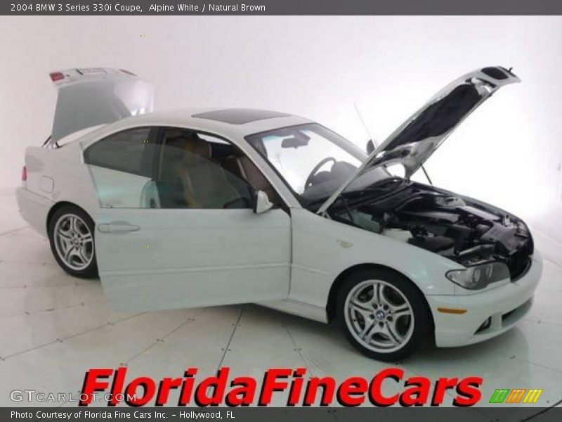Alpine White / Natural Brown 2004 BMW 3 Series 330i Coupe
