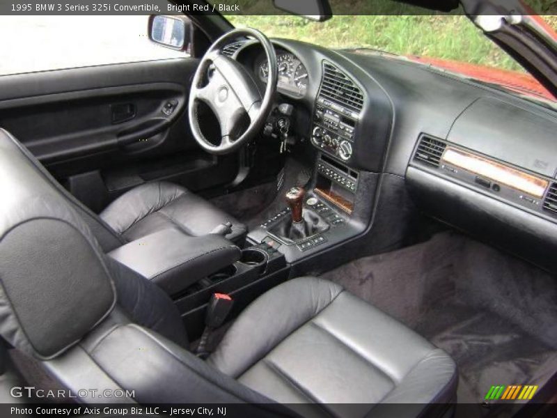 Bright Red / Black 1995 BMW 3 Series 325i Convertible