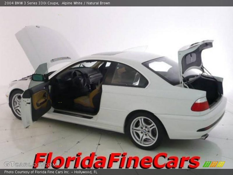 Alpine White / Natural Brown 2004 BMW 3 Series 330i Coupe