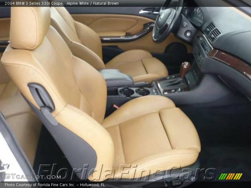 Alpine White / Natural Brown 2004 BMW 3 Series 330i Coupe