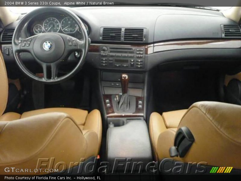 Alpine White / Natural Brown 2004 BMW 3 Series 330i Coupe