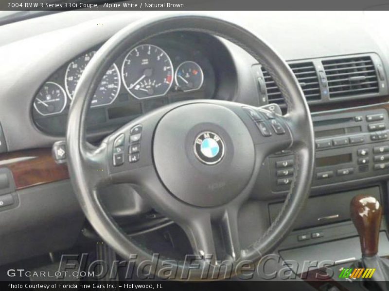 Alpine White / Natural Brown 2004 BMW 3 Series 330i Coupe