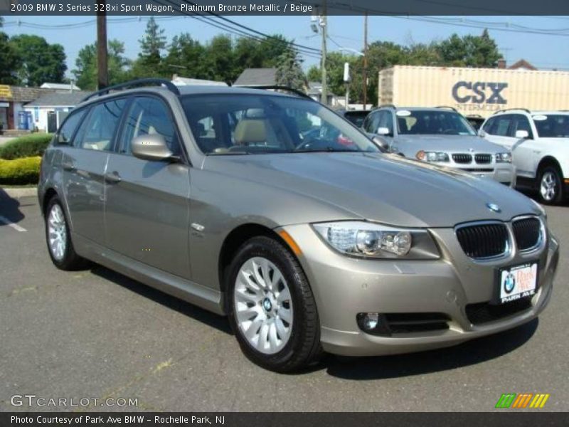 Platinum Bronze Metallic / Beige 2009 BMW 3 Series 328xi Sport Wagon