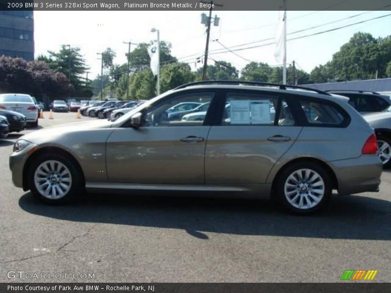 Platinum Bronze Metallic / Beige 2009 BMW 3 Series 328xi Sport Wagon