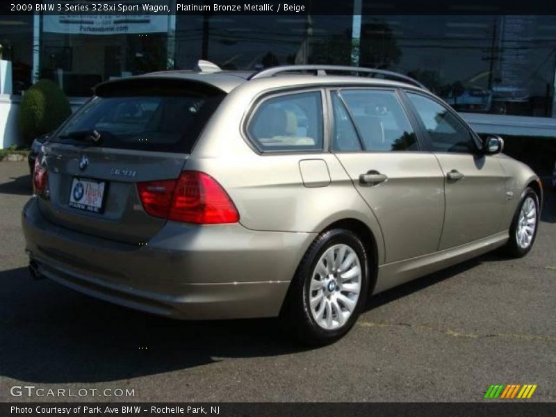 Platinum Bronze Metallic / Beige 2009 BMW 3 Series 328xi Sport Wagon