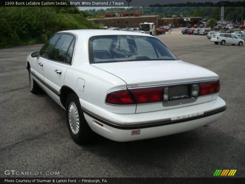 Bright White Diamond / Taupe 1999 Buick LeSabre Custom Sedan