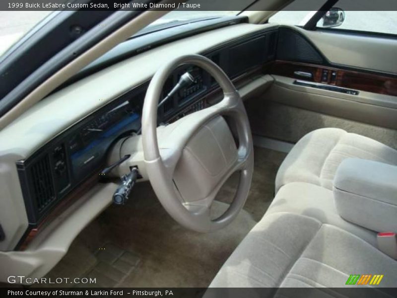 Bright White Diamond / Taupe 1999 Buick LeSabre Custom Sedan