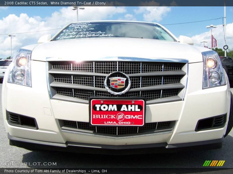 White Diamond Tri-Coat / Ebony 2008 Cadillac CTS Sedan