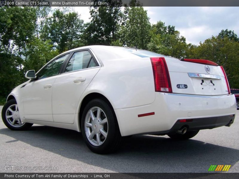 White Diamond Tri-Coat / Ebony 2008 Cadillac CTS Sedan