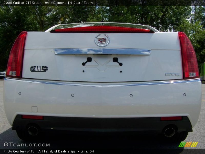 White Diamond Tri-Coat / Ebony 2008 Cadillac CTS Sedan