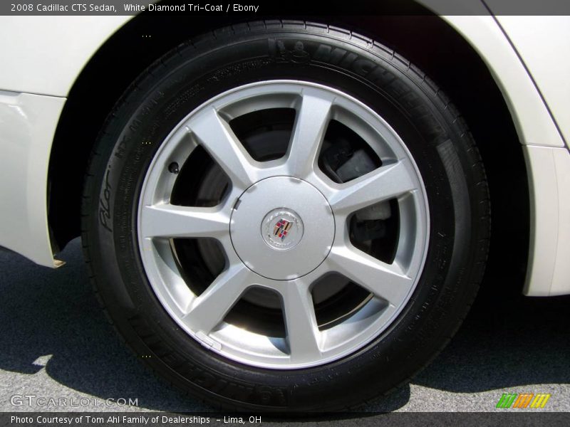 White Diamond Tri-Coat / Ebony 2008 Cadillac CTS Sedan