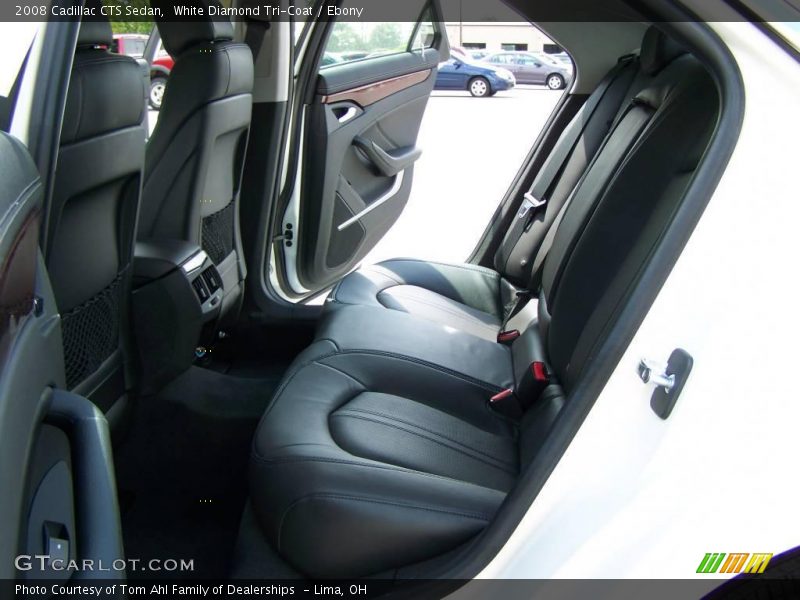 White Diamond Tri-Coat / Ebony 2008 Cadillac CTS Sedan