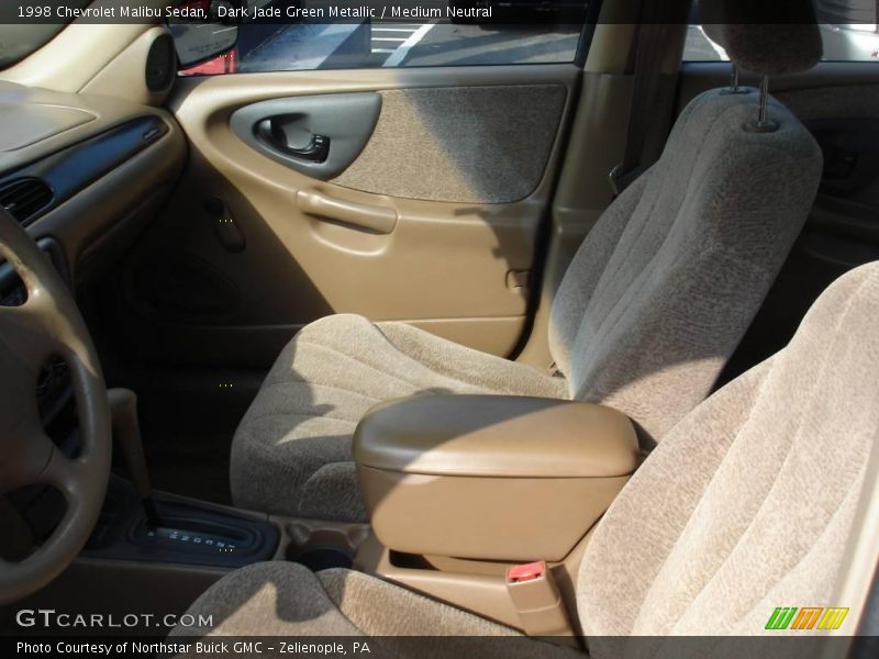 Dark Jade Green Metallic / Medium Neutral 1998 Chevrolet Malibu Sedan