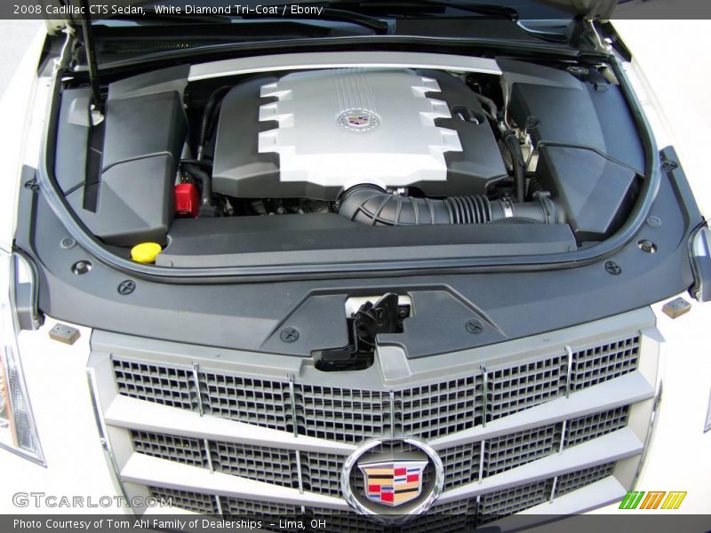 White Diamond Tri-Coat / Ebony 2008 Cadillac CTS Sedan