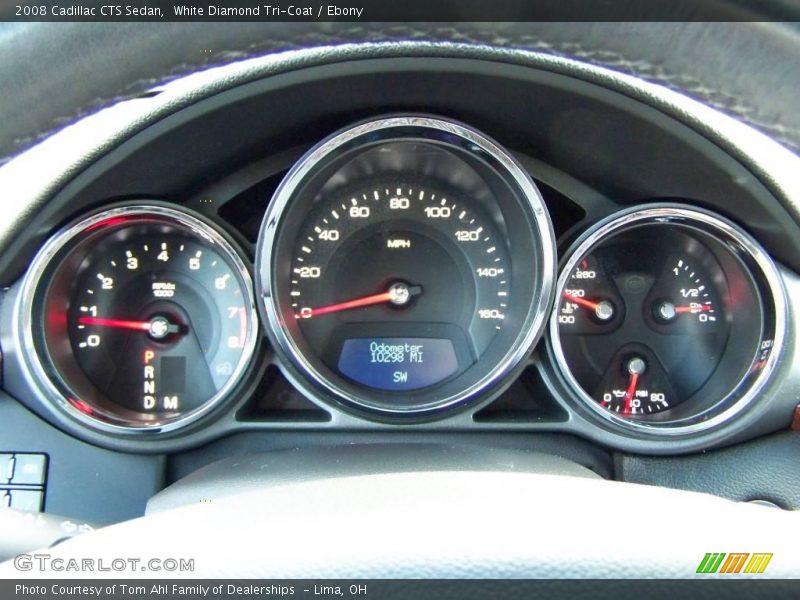 White Diamond Tri-Coat / Ebony 2008 Cadillac CTS Sedan