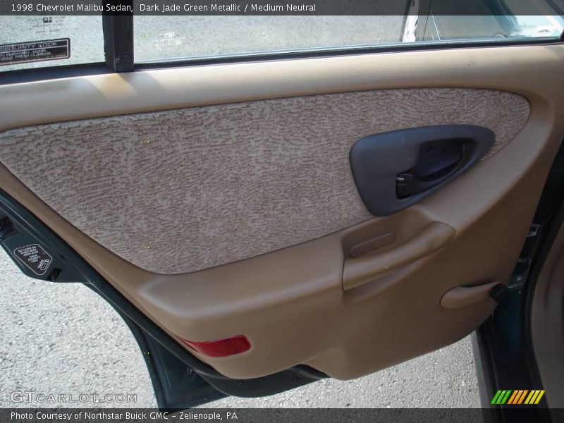 Dark Jade Green Metallic / Medium Neutral 1998 Chevrolet Malibu Sedan