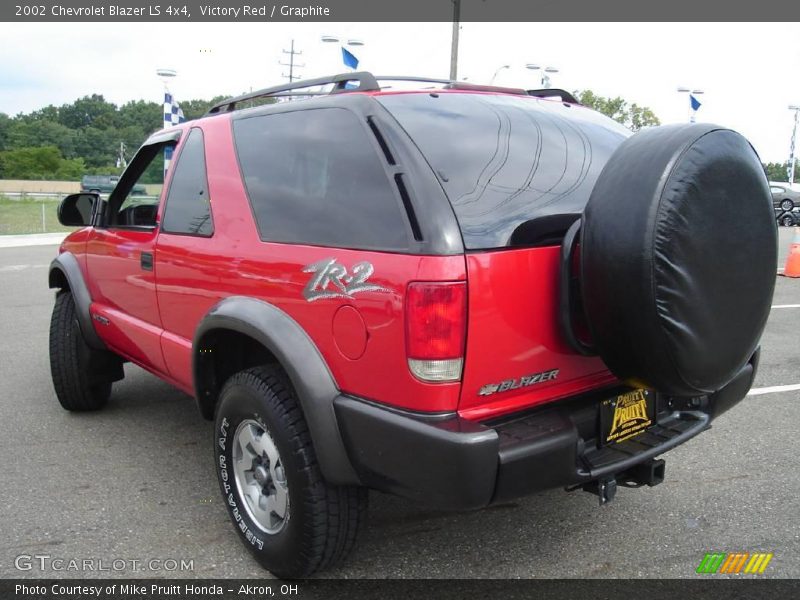 Victory Red / Graphite 2002 Chevrolet Blazer LS 4x4