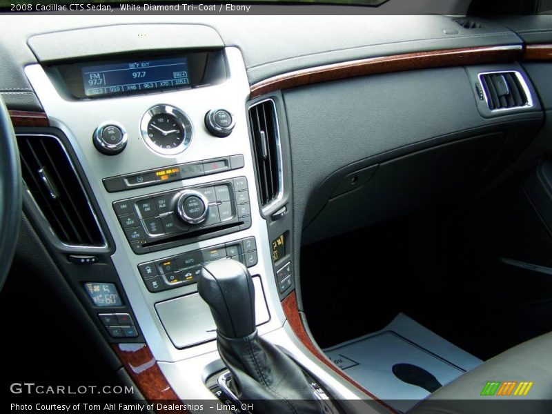 White Diamond Tri-Coat / Ebony 2008 Cadillac CTS Sedan