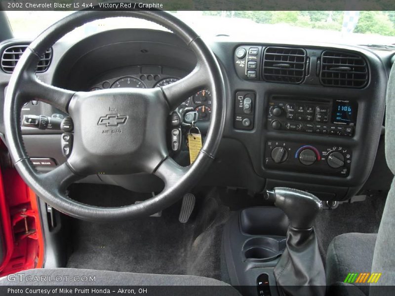 Victory Red / Graphite 2002 Chevrolet Blazer LS 4x4