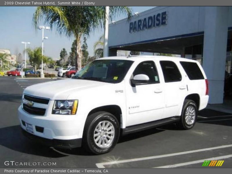 Summit White / Ebony 2009 Chevrolet Tahoe Hybrid