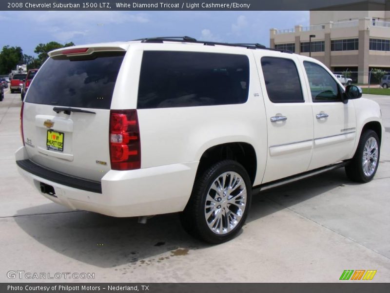 White Diamond Tricoat / Light Cashmere/Ebony 2008 Chevrolet Suburban 1500 LTZ