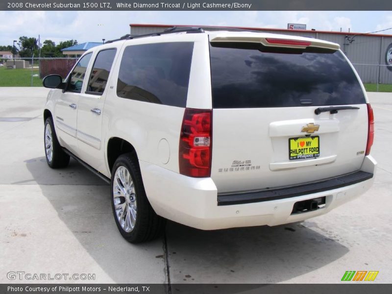White Diamond Tricoat / Light Cashmere/Ebony 2008 Chevrolet Suburban 1500 LTZ