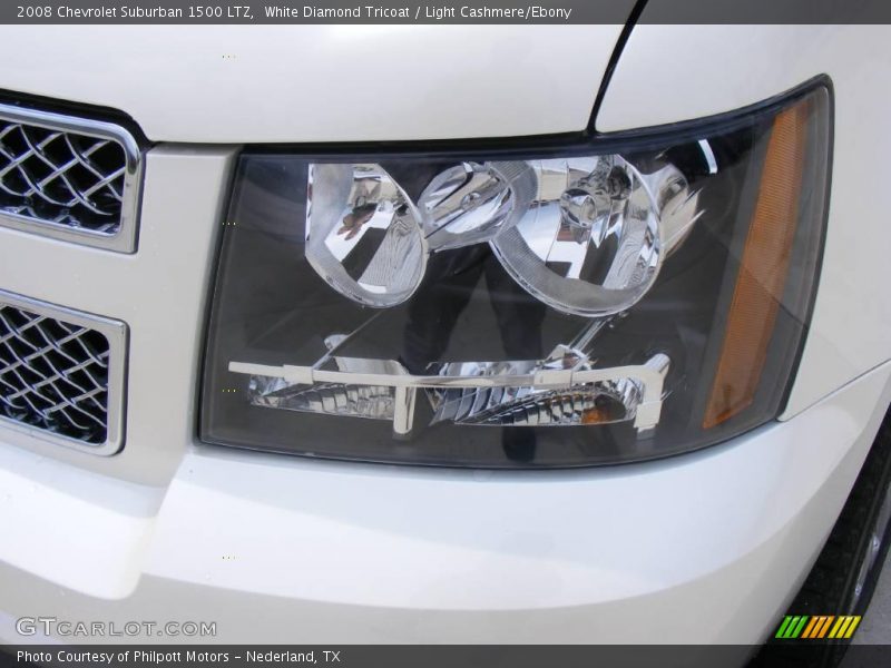White Diamond Tricoat / Light Cashmere/Ebony 2008 Chevrolet Suburban 1500 LTZ