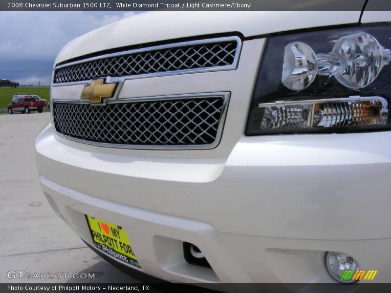 White Diamond Tricoat / Light Cashmere/Ebony 2008 Chevrolet Suburban 1500 LTZ