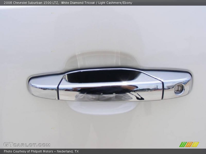 White Diamond Tricoat / Light Cashmere/Ebony 2008 Chevrolet Suburban 1500 LTZ