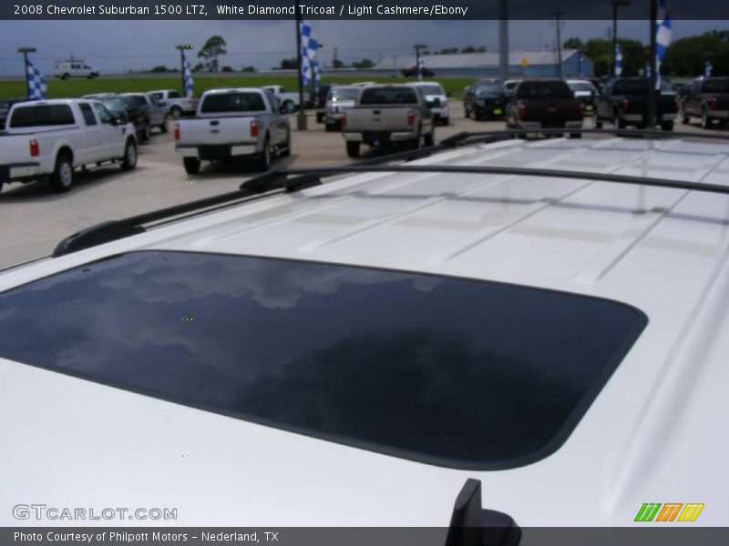 White Diamond Tricoat / Light Cashmere/Ebony 2008 Chevrolet Suburban 1500 LTZ