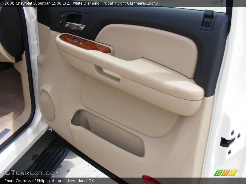 White Diamond Tricoat / Light Cashmere/Ebony 2008 Chevrolet Suburban 1500 LTZ