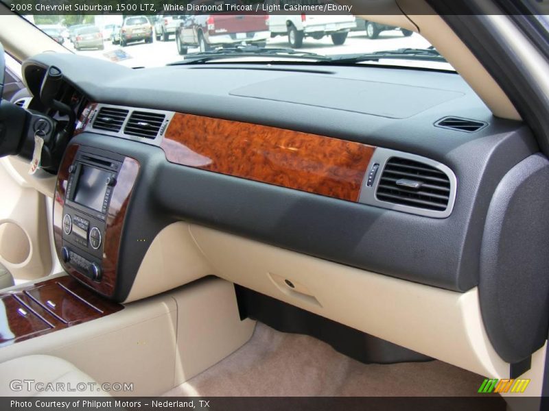 White Diamond Tricoat / Light Cashmere/Ebony 2008 Chevrolet Suburban 1500 LTZ