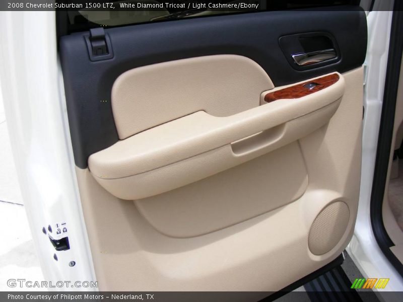 White Diamond Tricoat / Light Cashmere/Ebony 2008 Chevrolet Suburban 1500 LTZ
