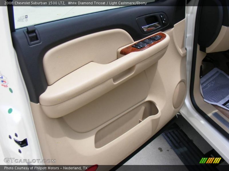 White Diamond Tricoat / Light Cashmere/Ebony 2008 Chevrolet Suburban 1500 LTZ