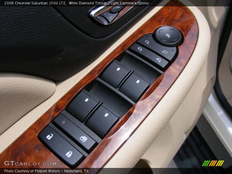 White Diamond Tricoat / Light Cashmere/Ebony 2008 Chevrolet Suburban 1500 LTZ