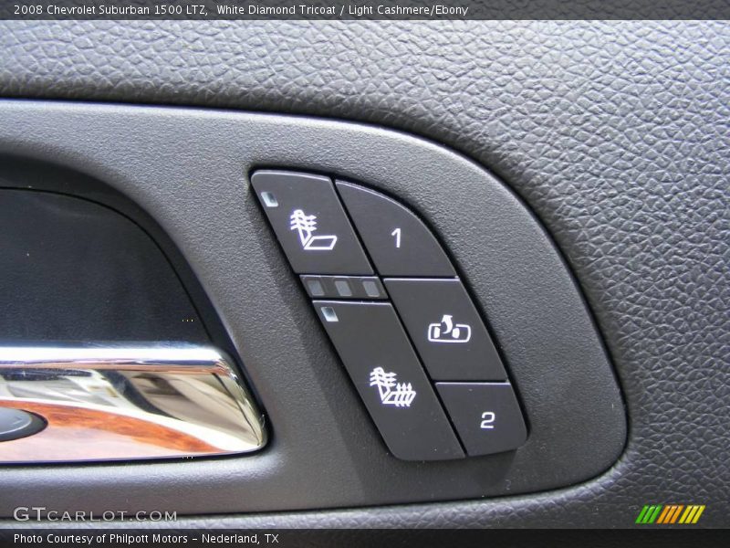 White Diamond Tricoat / Light Cashmere/Ebony 2008 Chevrolet Suburban 1500 LTZ