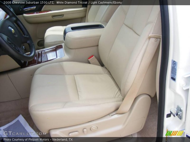White Diamond Tricoat / Light Cashmere/Ebony 2008 Chevrolet Suburban 1500 LTZ
