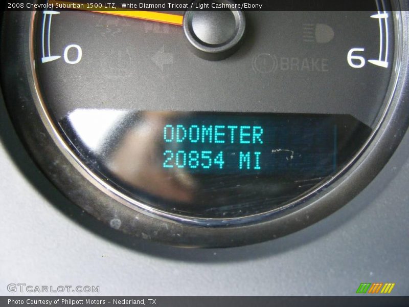 White Diamond Tricoat / Light Cashmere/Ebony 2008 Chevrolet Suburban 1500 LTZ