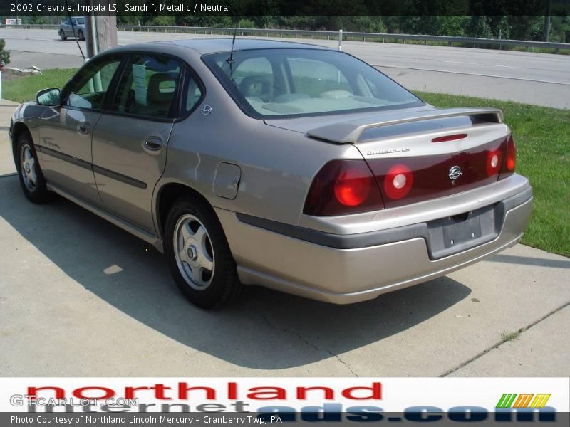 Sandrift Metallic / Neutral 2002 Chevrolet Impala LS