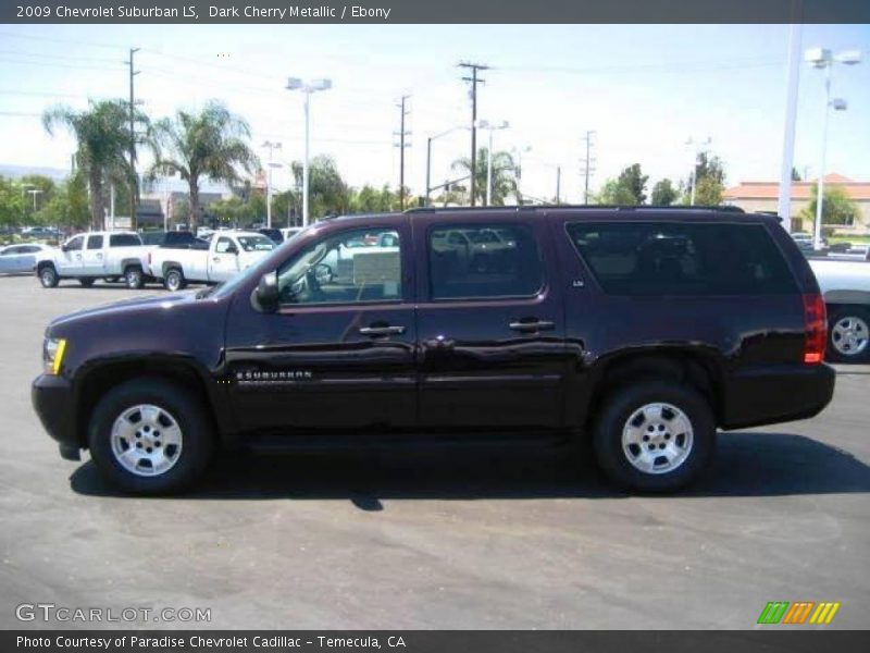 Dark Cherry Metallic / Ebony 2009 Chevrolet Suburban LS