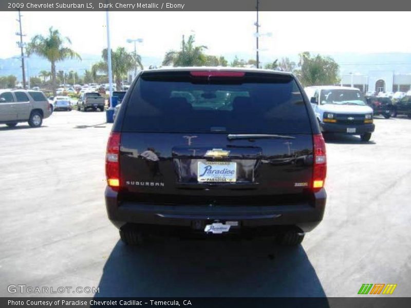 Dark Cherry Metallic / Ebony 2009 Chevrolet Suburban LS